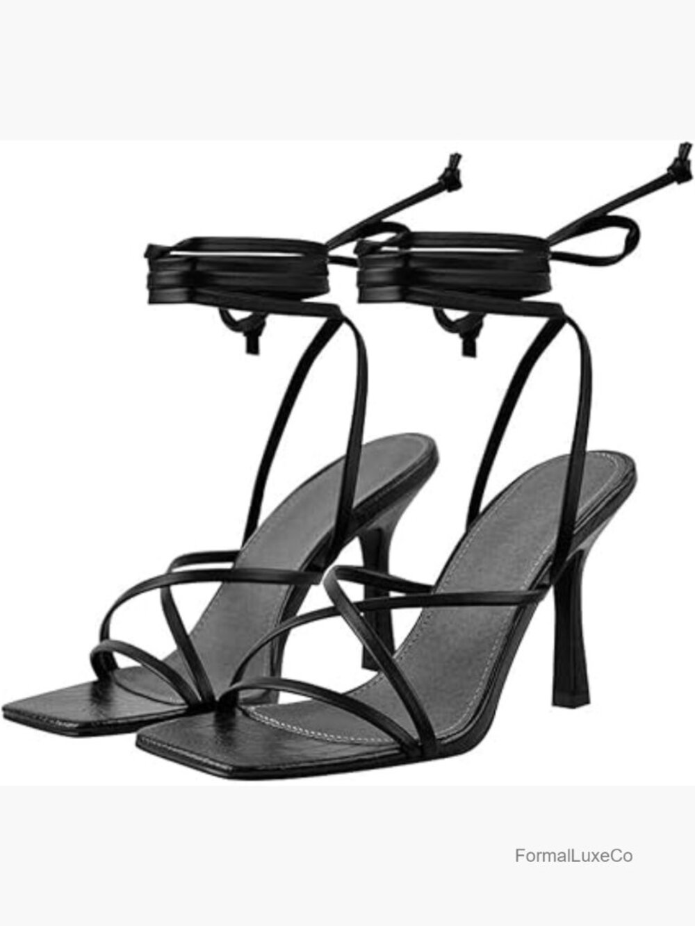 Women's Stiletto Heels Strappy Lace Up Sandals Open Toe Party